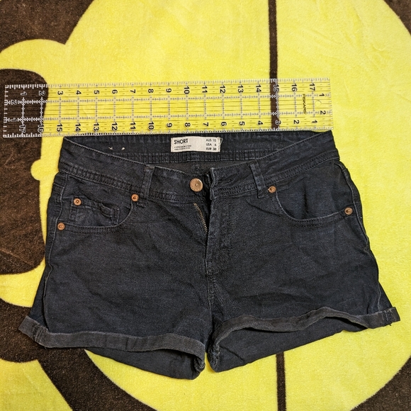 Cotton On black shorts size 6 - Picture 1 of 4